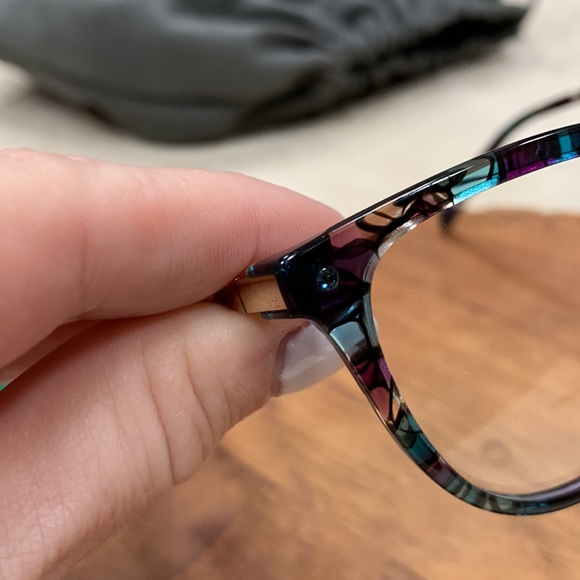 EMILIO PUCCI OPTICAL FRAMES GORGEOUS MULTI COLOR PRINT BLACK BLUE PURPLE 54MM - Picture 6 of 15